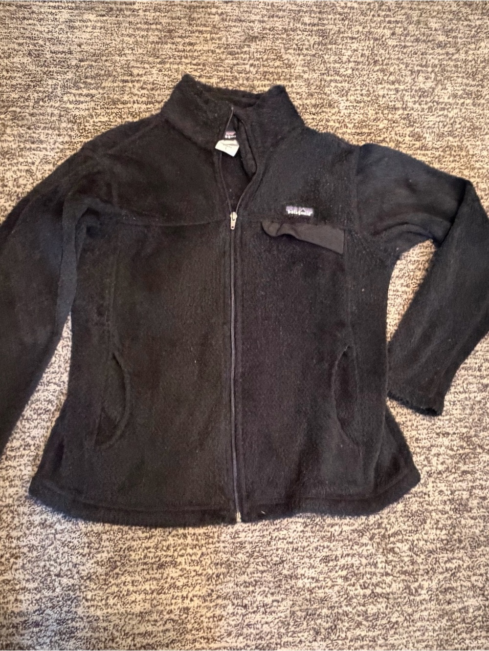 Patagonia womens Black Full-Zip Fleece Jacket